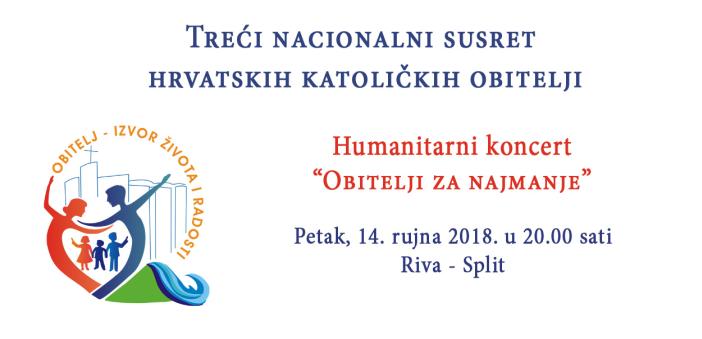 Peti dan 3.NSHKO – 14. rujna: humanitarni koncert “Obitelji za najmanje”