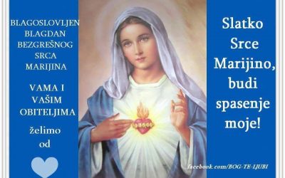 Slavimo blagdan Bezgrešnog Srca Marijina