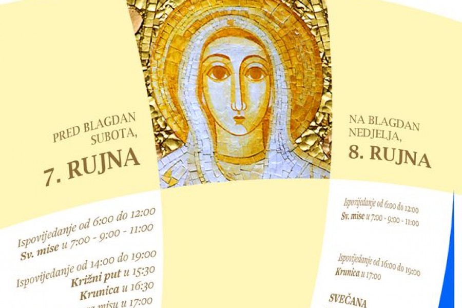 SVETIŠTE VEPRIC Proslava blagdana Male Gospe