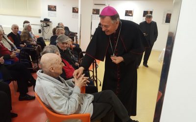Ususret posjetu nadbiskupa Barišića našoj župi (homilija za Božić 2019. – godina djeda i bake)
