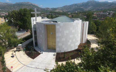 Posveta novoizgrađene crkve Svete Obitelji u Prasvetištu Gospe od Otoka u Solinu