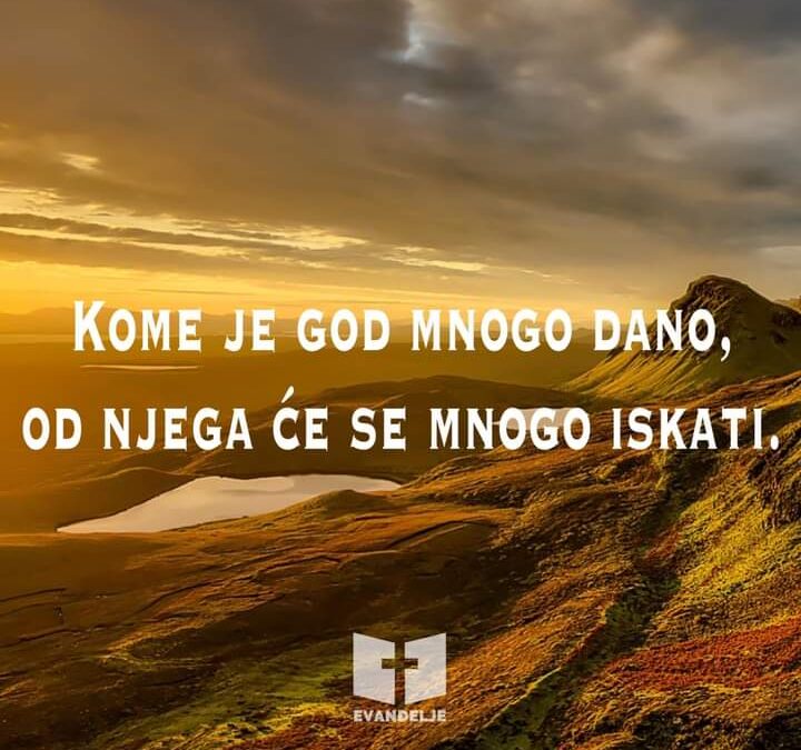 Evanđelje dana 19.10.2022.