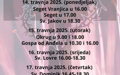 USKRSNA ISPOVIJED – subota 12.04. u 10h (za vrijeme mise)