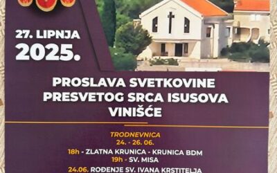 PROSLAVA ŽUPNOG BLAGDANA PRESVETOG SRCA ISUSOVA U VINIŠĆU